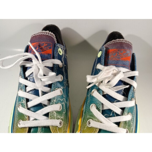 Pigalle X Converse Chuck 70 Shoes Men's 8 Low Top Blue Lightning Storm - Picture 4 of 14